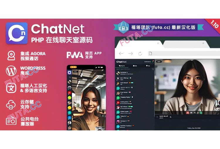 ChatNet v1.9.10 汉化版 - PHP 在线聊天室和私人聊天程序
